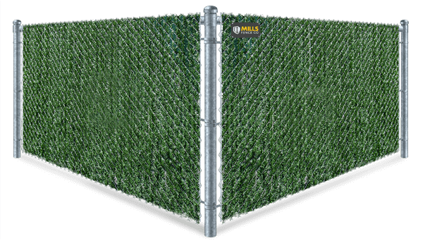 Hedge Semi-Privacy Chain Link fence contractor in Columbus Ohio