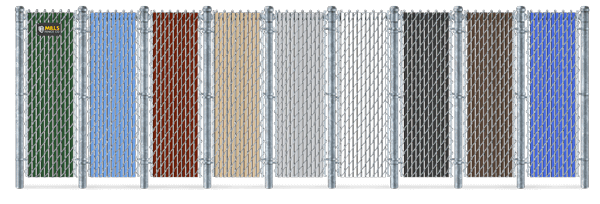 Privacy Slat Color Options For Chain Link Fence in Columbus Ohio
