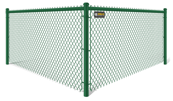 Green Chain Link fence contractor in Columbus Ohio
