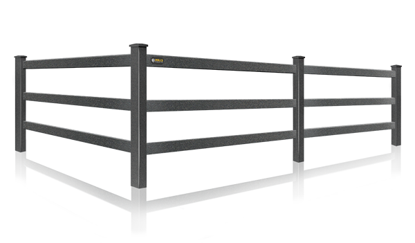 Steel Rail Fence for horse farms in the Columbus Ohio area.
