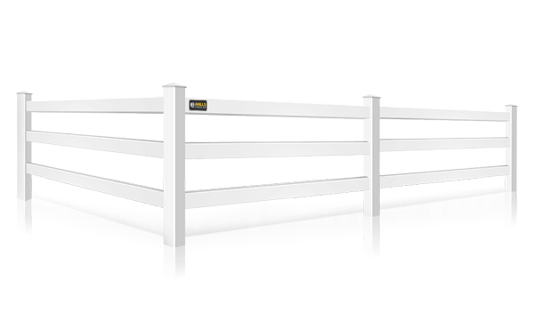 Decorative vinyl rail fence in the Columbus Ohio area.