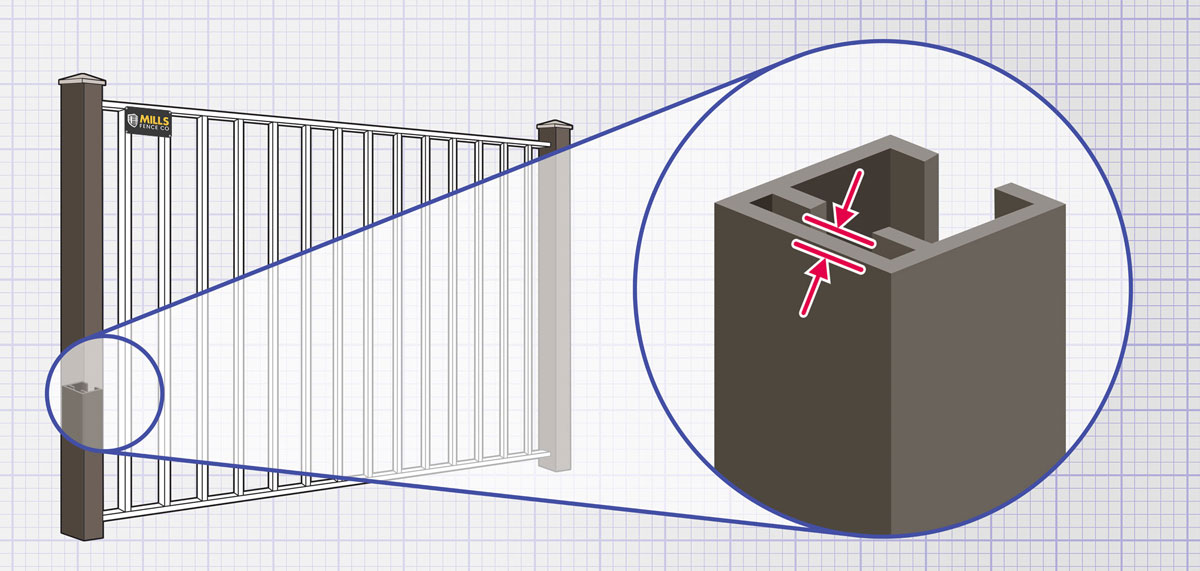 Columbus Ohio Aluminum fence Posts installation company