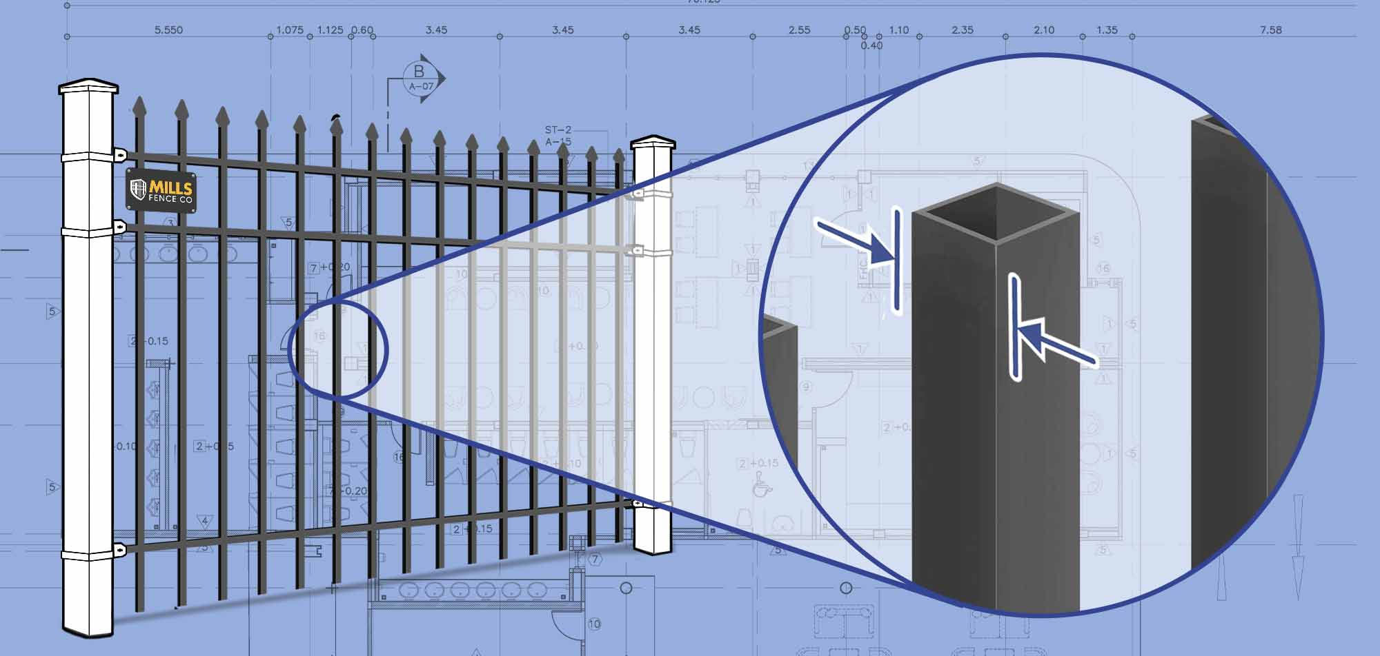 Columbus Ohio Ornamental Steel fence Pickets installation company