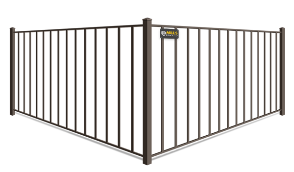 2 Rail aluminum fence company in Columbus Ohio