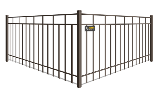 Alternating Picket Flat Top aluminum fence company in Columbus Ohio