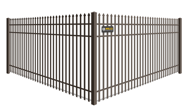 Double Picket Spear Top aluminum fence company in Columbus Ohio
