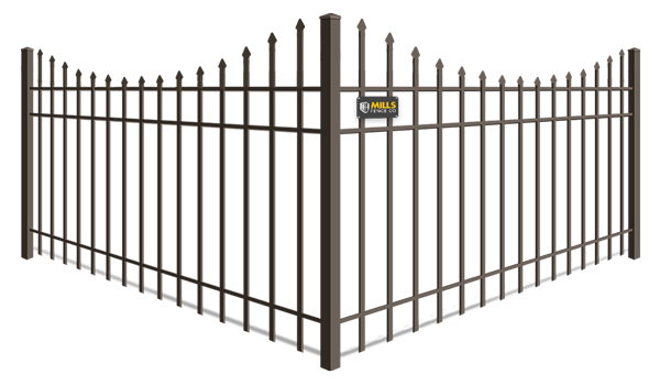 Scalloped Top aluminum fence company in Columbus Ohio