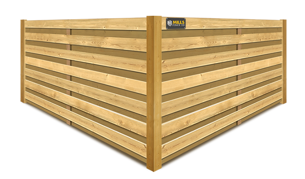 Horizontal Shadowbox wood fence company in Columbus Ohio