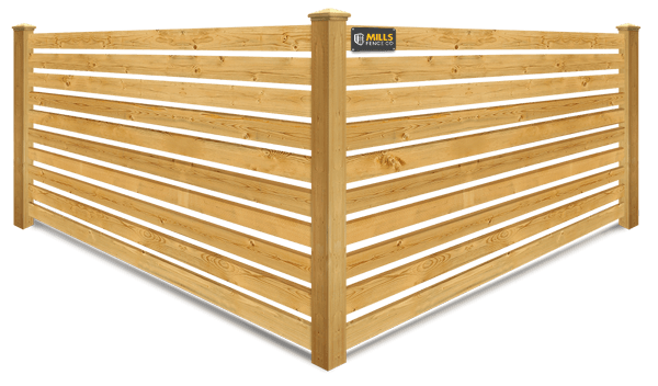 Horizontal Spaced Picket wood fence company in Columbus Ohio