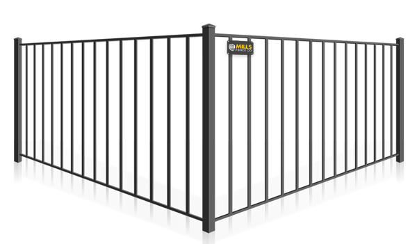 2 Rail wrought iron fence company in Columbus Ohio