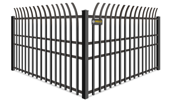 High Security Flat Top Pickets wrought iron fence company in Columbus Ohio