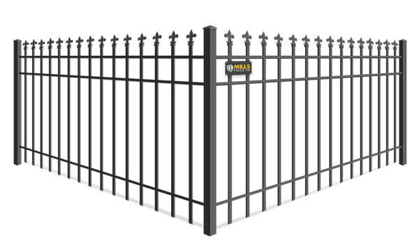 Fleur De Lis Finial wrought iron fence company in Columbus Ohio