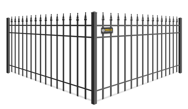 Quad Flare wrought iron fence company in Columbus Ohio