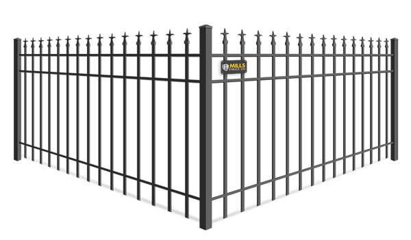 Trident Finial wrought iron fence company in Columbus Ohio