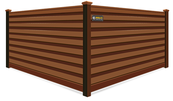 Saddle Horizontal Privacy Trex fence company in Columbus Ohio