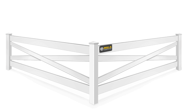 Crossbuck vinyl fence contractor in Columbus Ohio