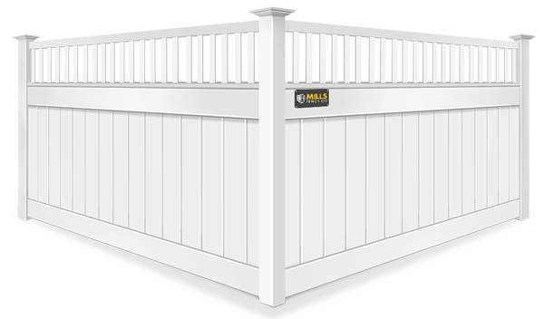 Spindle Top vinyl fence contractor in Columbus Ohio