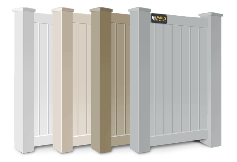 Vinyl fence color choices in Columbus Ohio