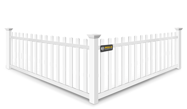 Open Picket vinyl fence contractor in Columbus Ohio
